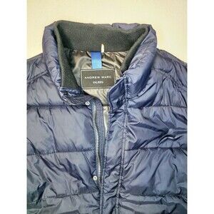 Andrew Marc Mens Winter Jacket  Size XXL Dark Blue P522310 Slight Wear On Collar